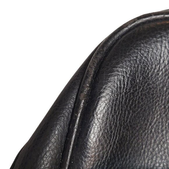 Y2K Vintage ESPRIT Small Black Leather Backpack 13x10x3 - Picture 6 of 9